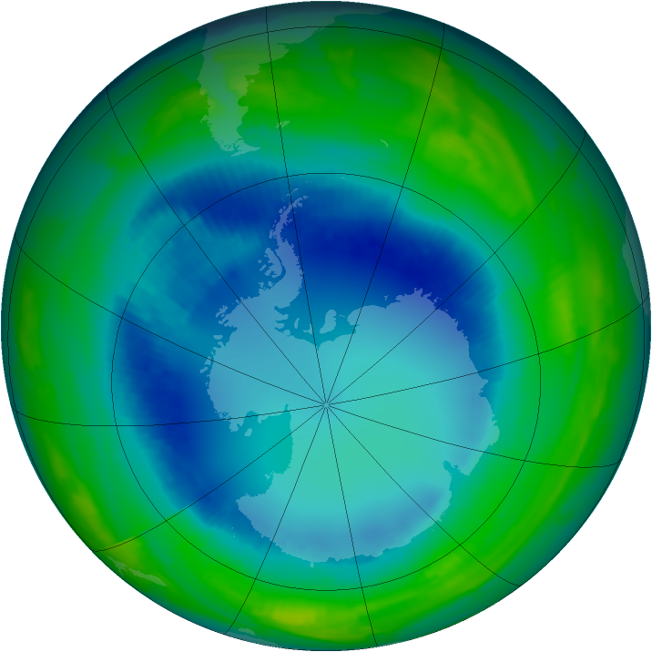 Ozone Map 1996-08-13